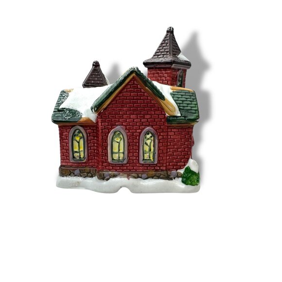 Vintage Wellington Square 2004 Ceramic Christmas Village Church Ornament - Picture 3 of 7